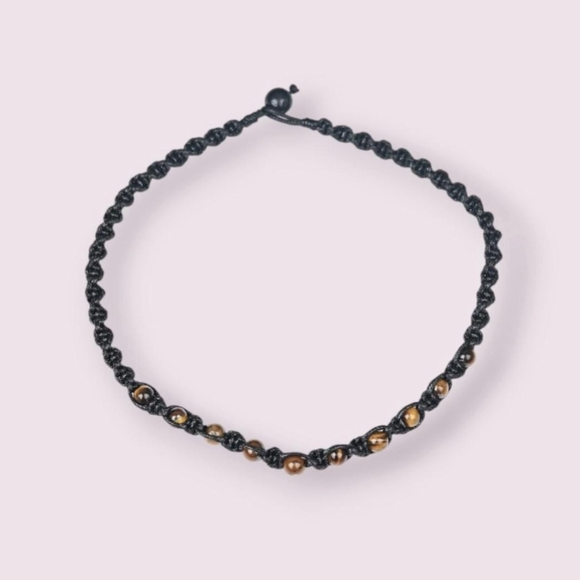 Paparazzi Black and Brown Beaded Men's Bracelet - Picture 1 of 2